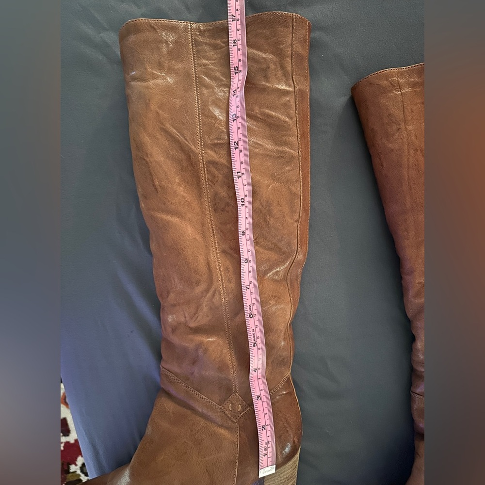 Vero Cuoio Tan Leather Heeled Boots - Picture 7 of 7